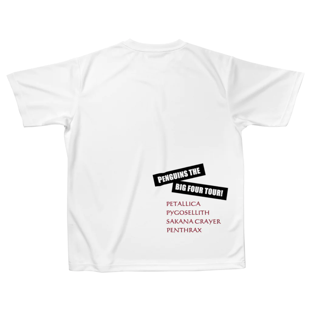 ヤママユ(ヤママユ・ペンギイナ)のPENGUINS THE BIG FOUR LIVE! All-Over Print T-Shirt :back