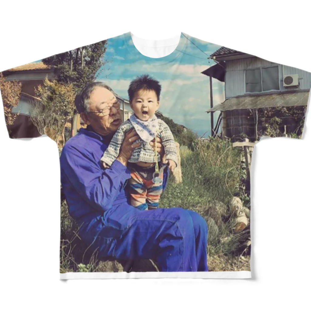 たぬきの田舎ほのぼの All-Over Print T-Shirt