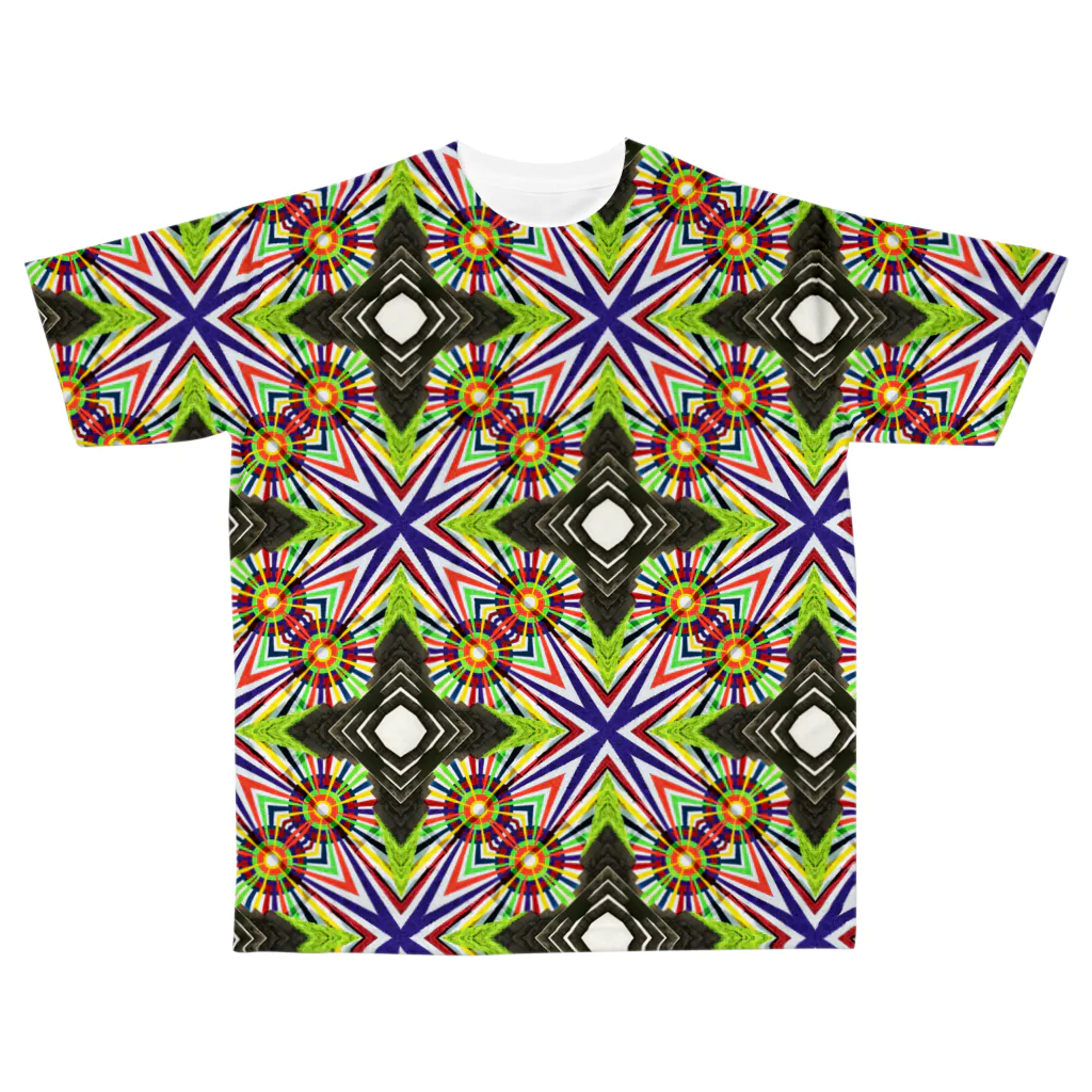 旅と、日記と、総柄。のブエノスアイレスのストリートアート All-Over Print T-Shirt