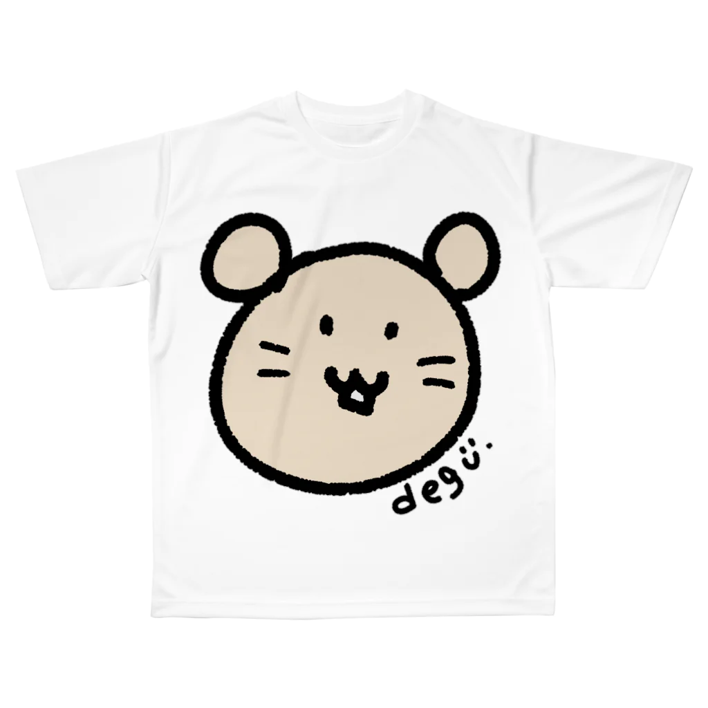 🍎デグーと服と雑貨屋さん🍏のデグー☆DEGU☆degus　 All-Over Print T-Shirt