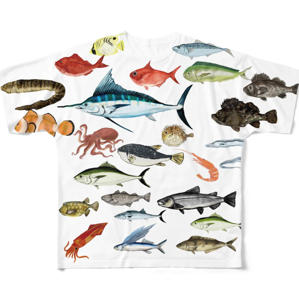 海の魚柄グッズ / chicodeza by suzuri ( chicodeza )のフル