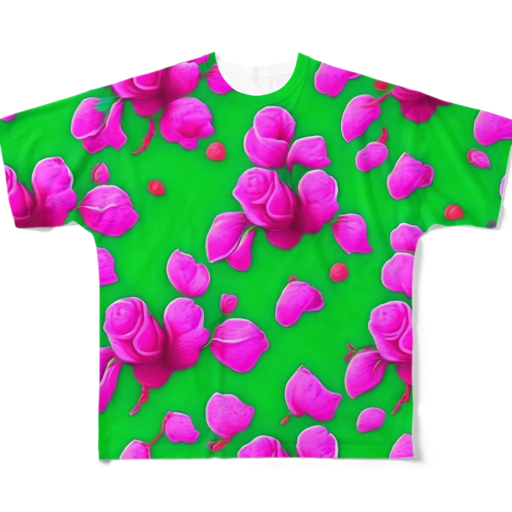 dolphineの5月のバラ１ All-Over Print T-Shirt