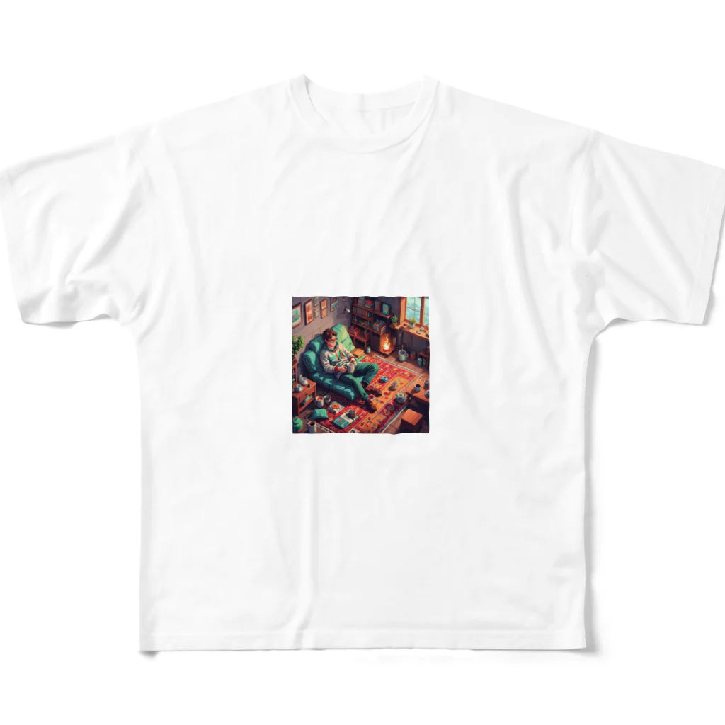 ドット絵グッズ販売のチルタイム All-Over Print T-Shirt