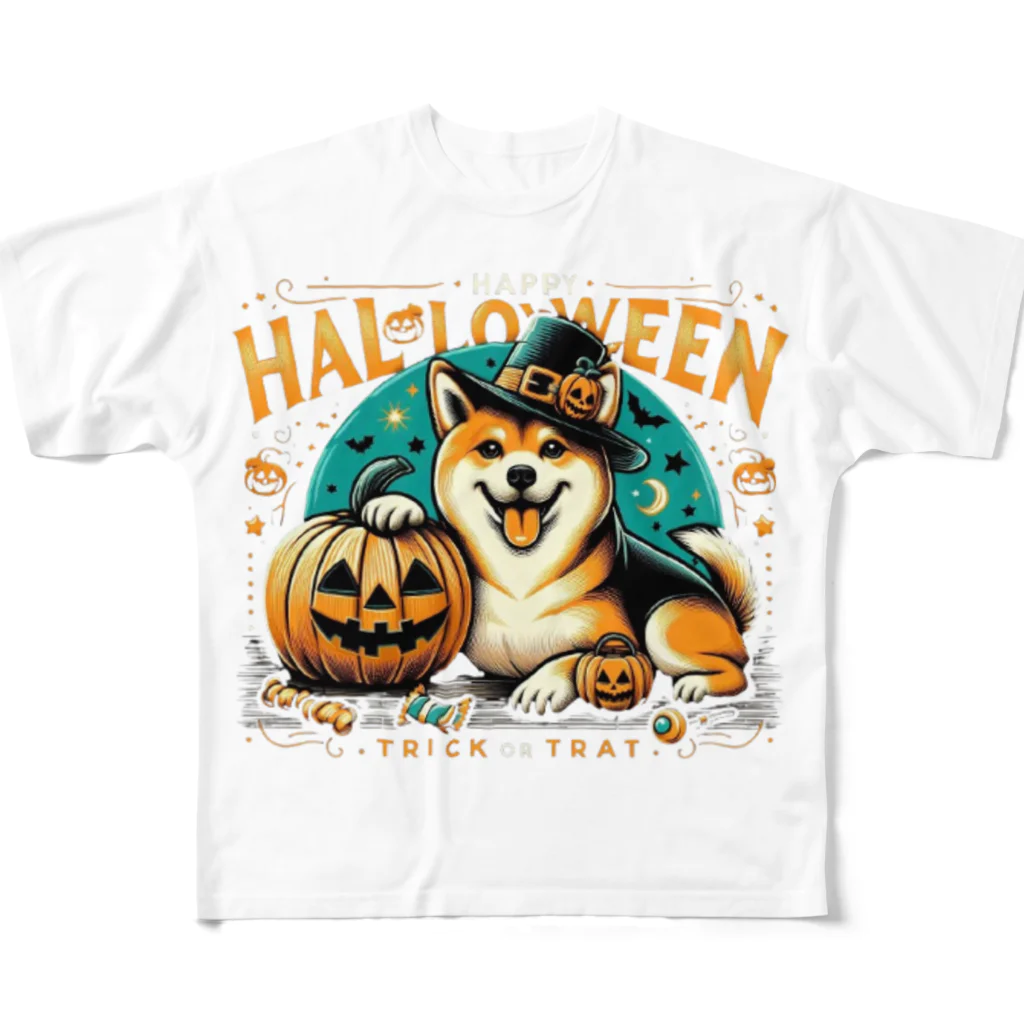Naoki21のDOG x HALLOWEEN 02 All-Over Print T-Shirt