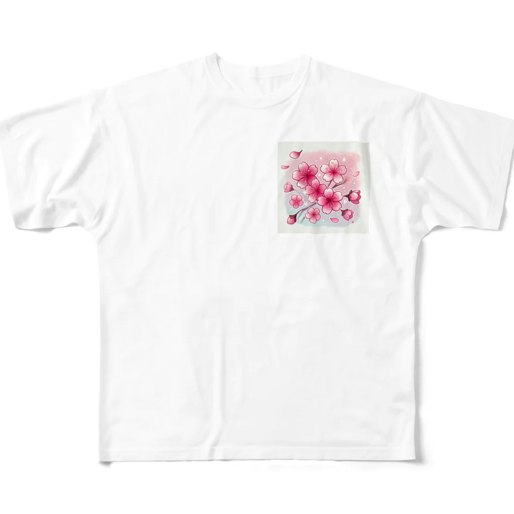 smile55の春の訪れと煌桜 All-Over Print T-Shirt