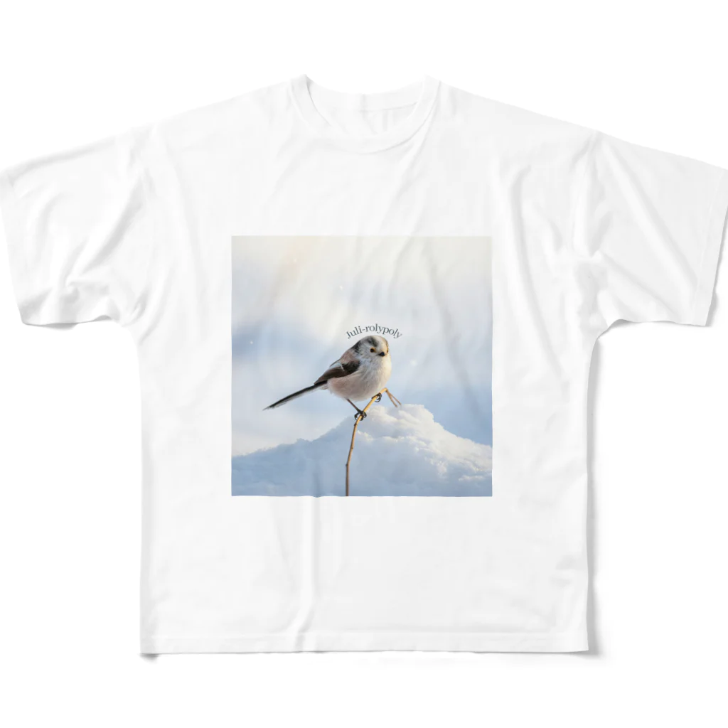 ふわもこあにまるずのシマエナガちゃん All-Over Print T-Shirt