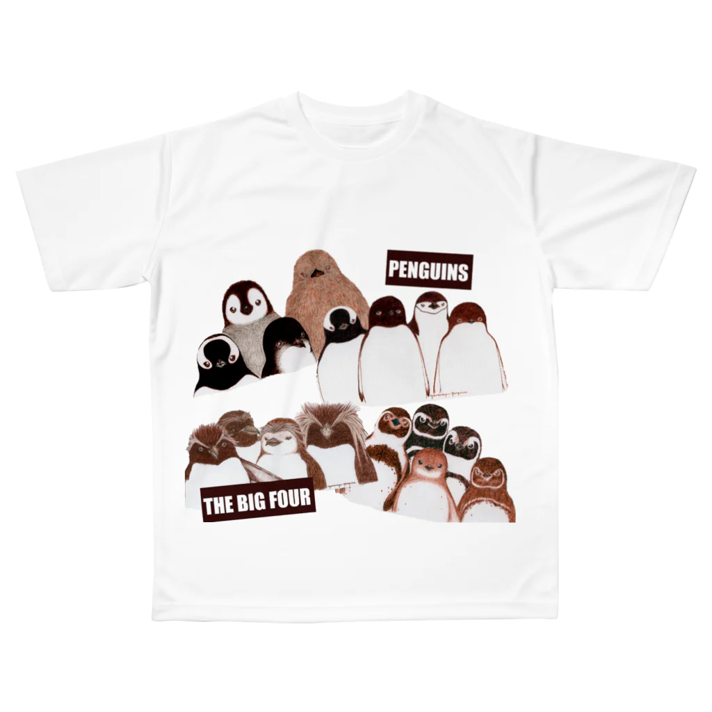 ヤママユ(ヤママユ・ペンギイナ)のPENGUINS THE BIG FOUR LIVE! All-Over Print T-Shirt
