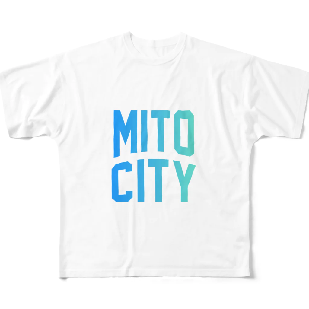 JIMOTOE Wear Local Japanの水戸市 MITO CITY All-Over Print T-Shirt