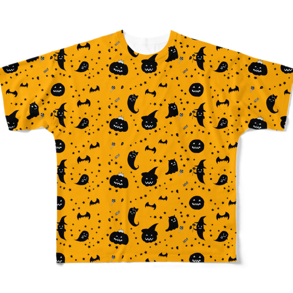 Je te veuxのおばけパレード オレンジ All-Over Print T-Shirt