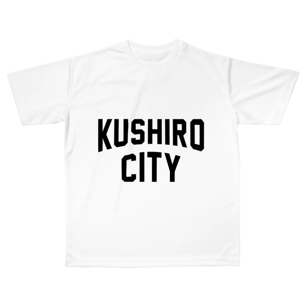 JIMOTOE Wear Local Japanの釧路市 KUSHIRO CITY All-Over Print T-Shirt