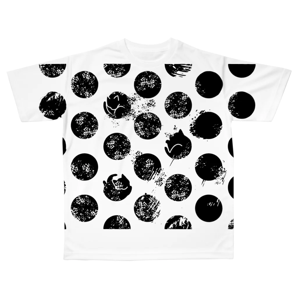 ミケネコFactoryのネコスキーフルグラT All-Over Print T-Shirt