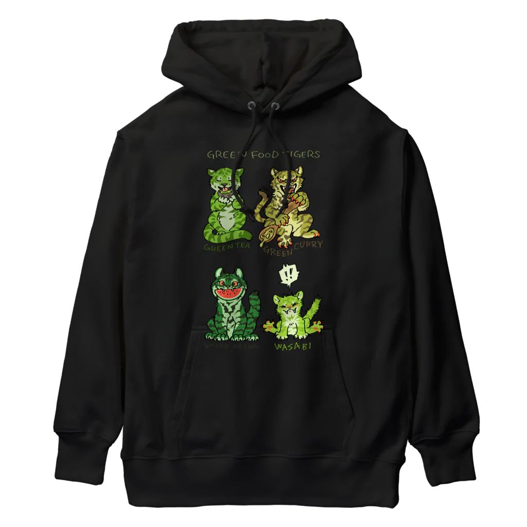 タタナ幻獣館のGreen Food Tigers Heavyweight Hoodie