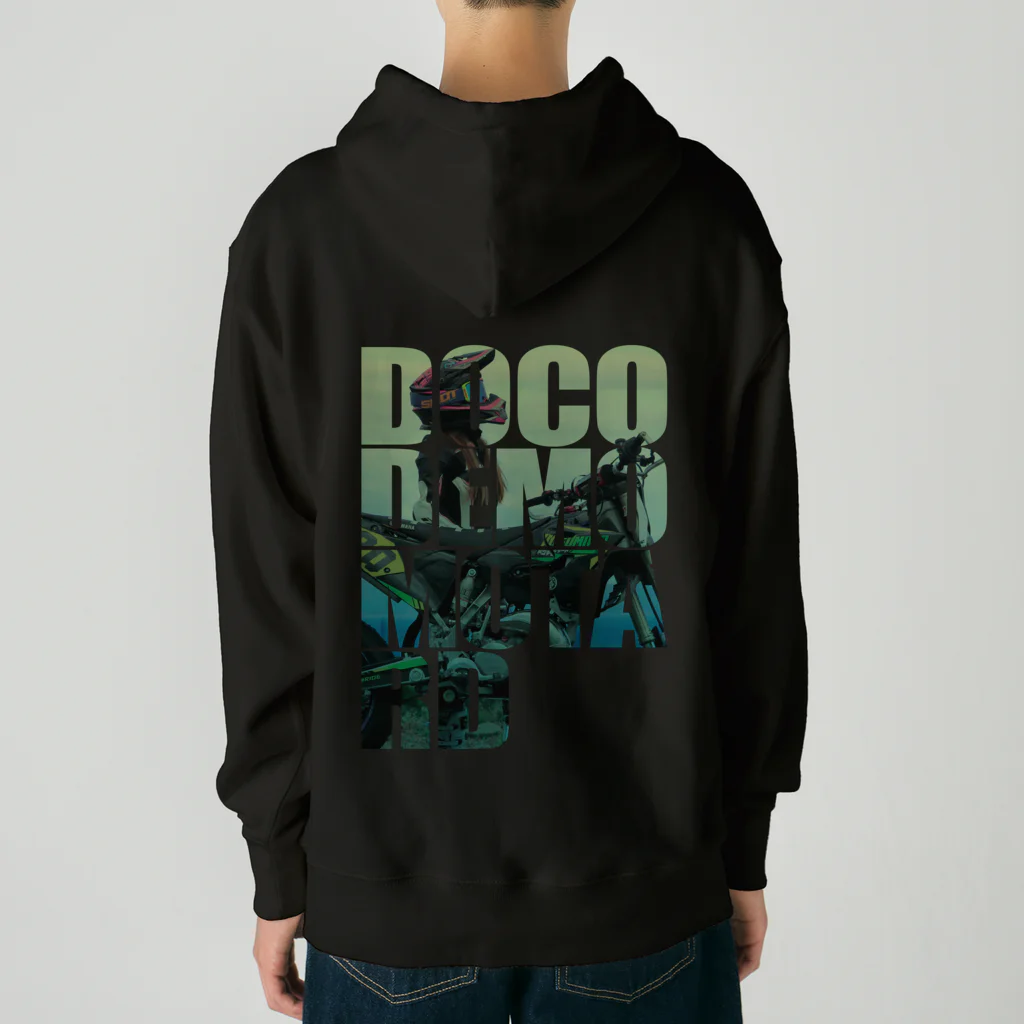 ドコデモモタード*DOCOMOTAのDOCODEMO MOTARD THE SIMPLE TYPO + Mayaaan　Duotone Heavyweight Hoodie