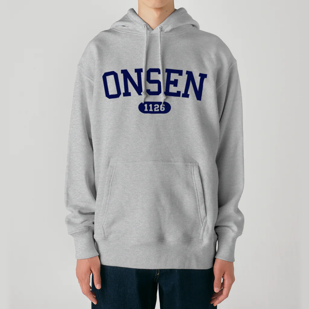 瀬高きりん♨温泉グッズのONSEN 1126（ネイビー） Heavyweight Hoodie