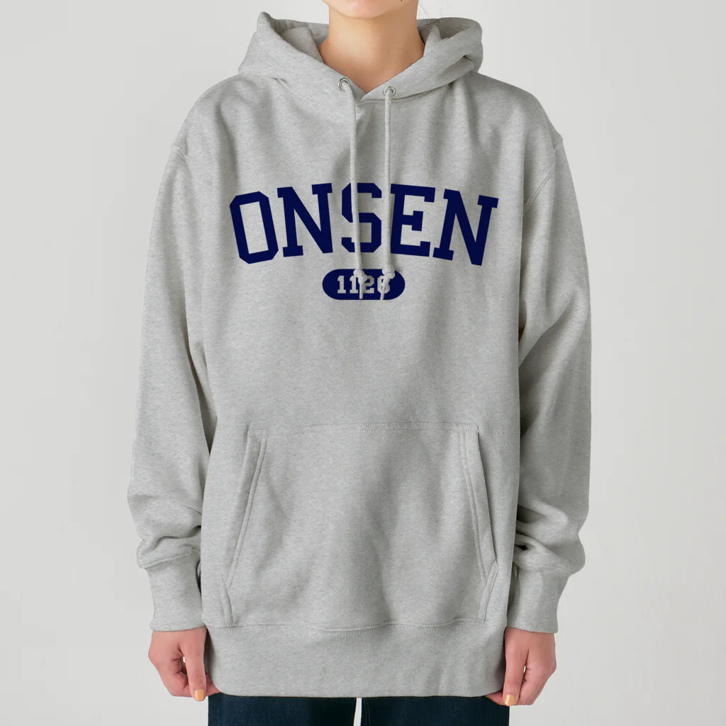 瀬高きりん♨温泉グッズのONSEN 1126（ネイビー） Heavyweight Hoodie