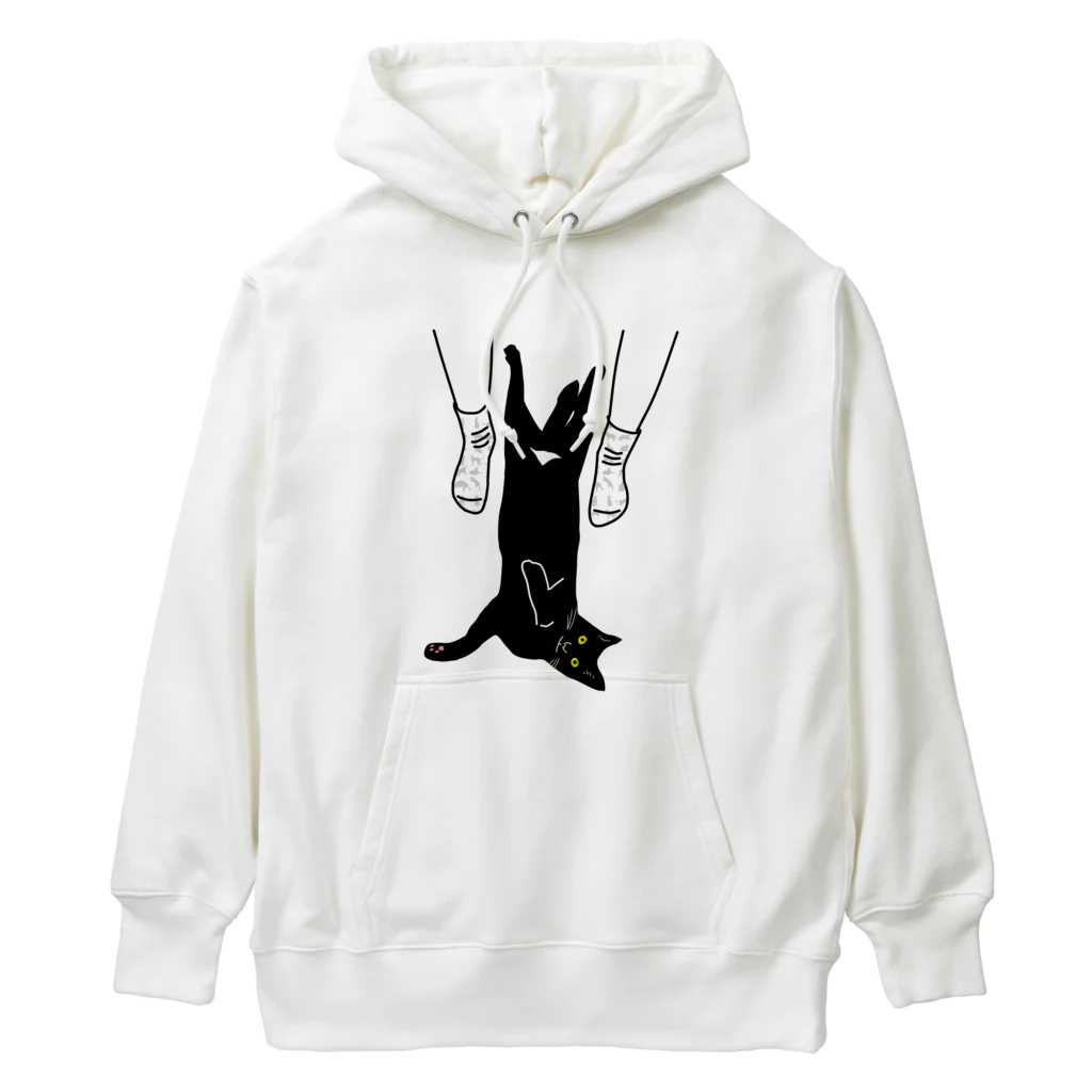 小鳥と映画館のキャット トラップ 靴下に猫柄入りバージョン Heavyweight Hoodie