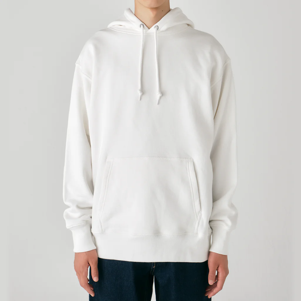 LalaHangeulの오리 (アヒル)韓国語オノマトペ 背面プリント Heavyweight Hoodie
