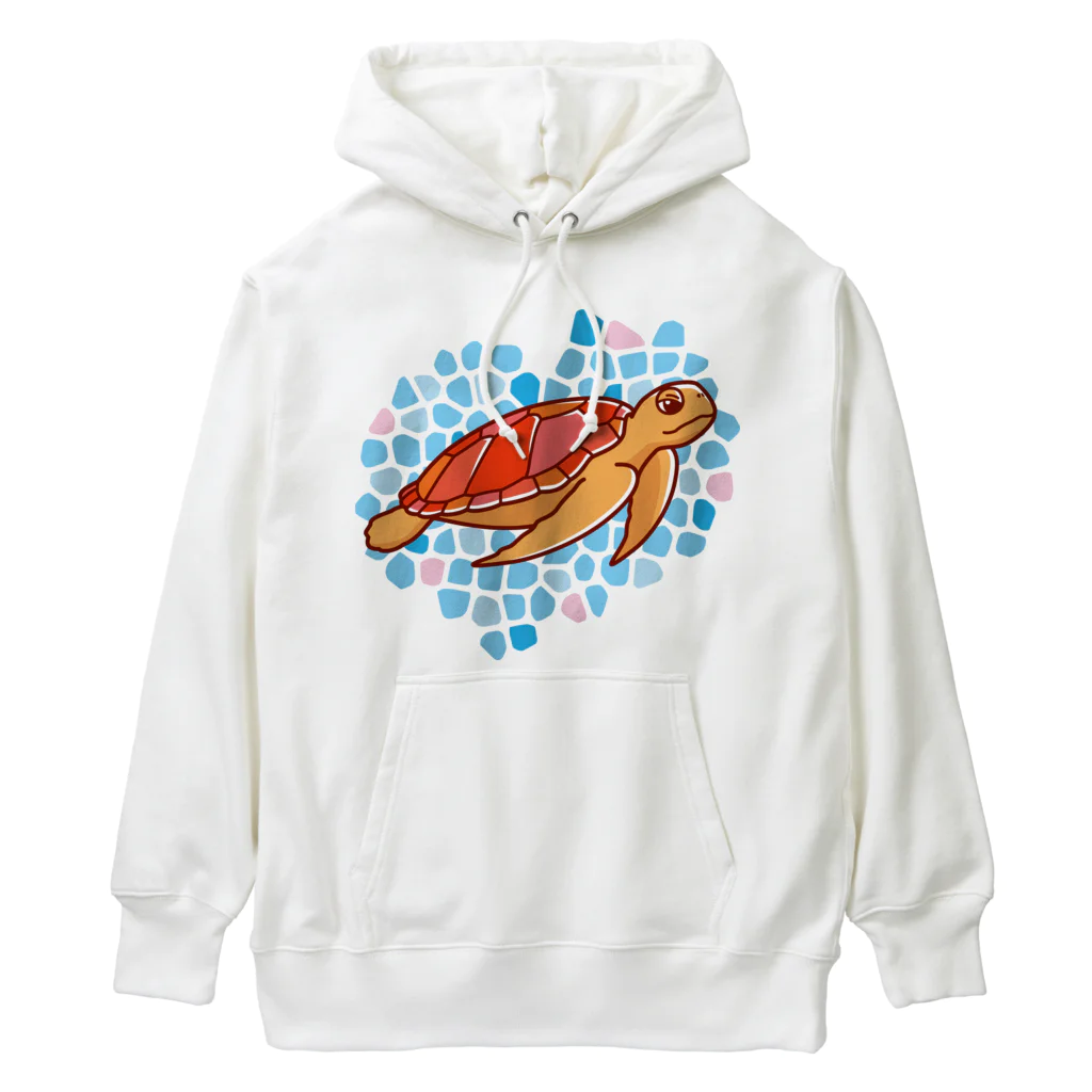 有限会社ケイデザインのウミガメさんの海【1】 Heavyweight Hoodie