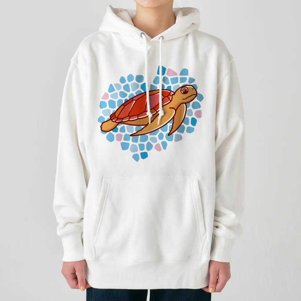 有限会社ケイデザインのウミガメさんの海【1】 Heavyweight Hoodie