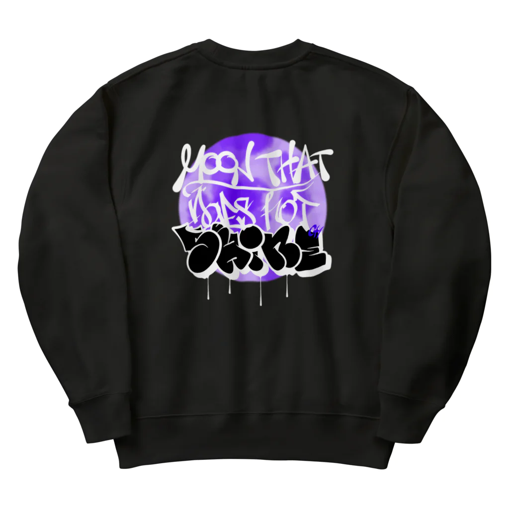 cnameartの照らさない月 Heavyweight Crew Neck Sweatshirt