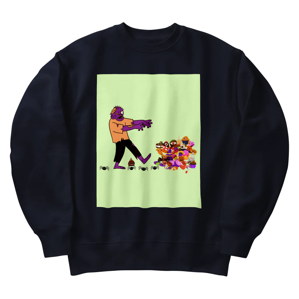 Makanaのゾンビと目玉スイーツの山　≪mayumi作≫ Heavyweight Crew Neck Sweatshirt
