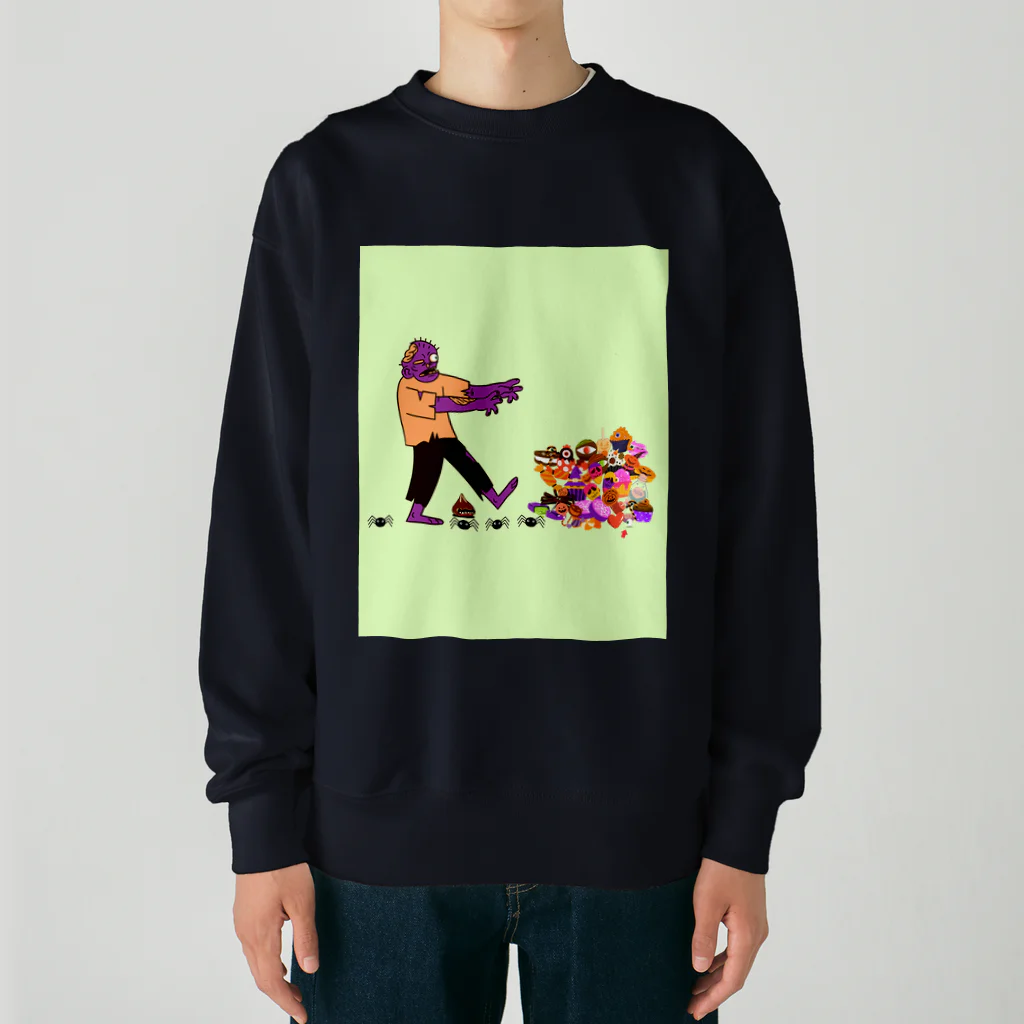 Makanaのゾンビと目玉スイーツの山　≪mayumi作≫ Heavyweight Crew Neck Sweatshirt