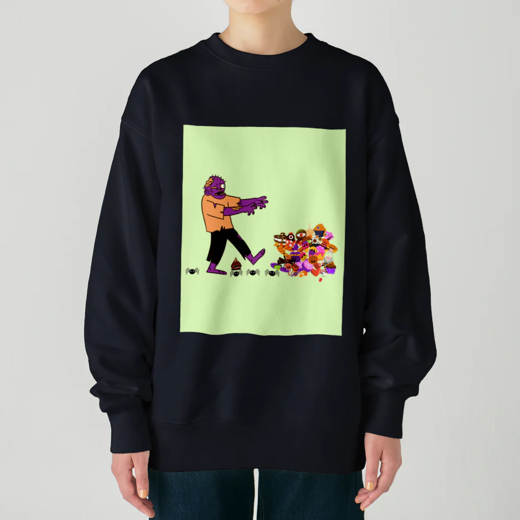 Makanaのゾンビと目玉スイーツの山　≪mayumi作≫ Heavyweight Crew Neck Sweatshirt
