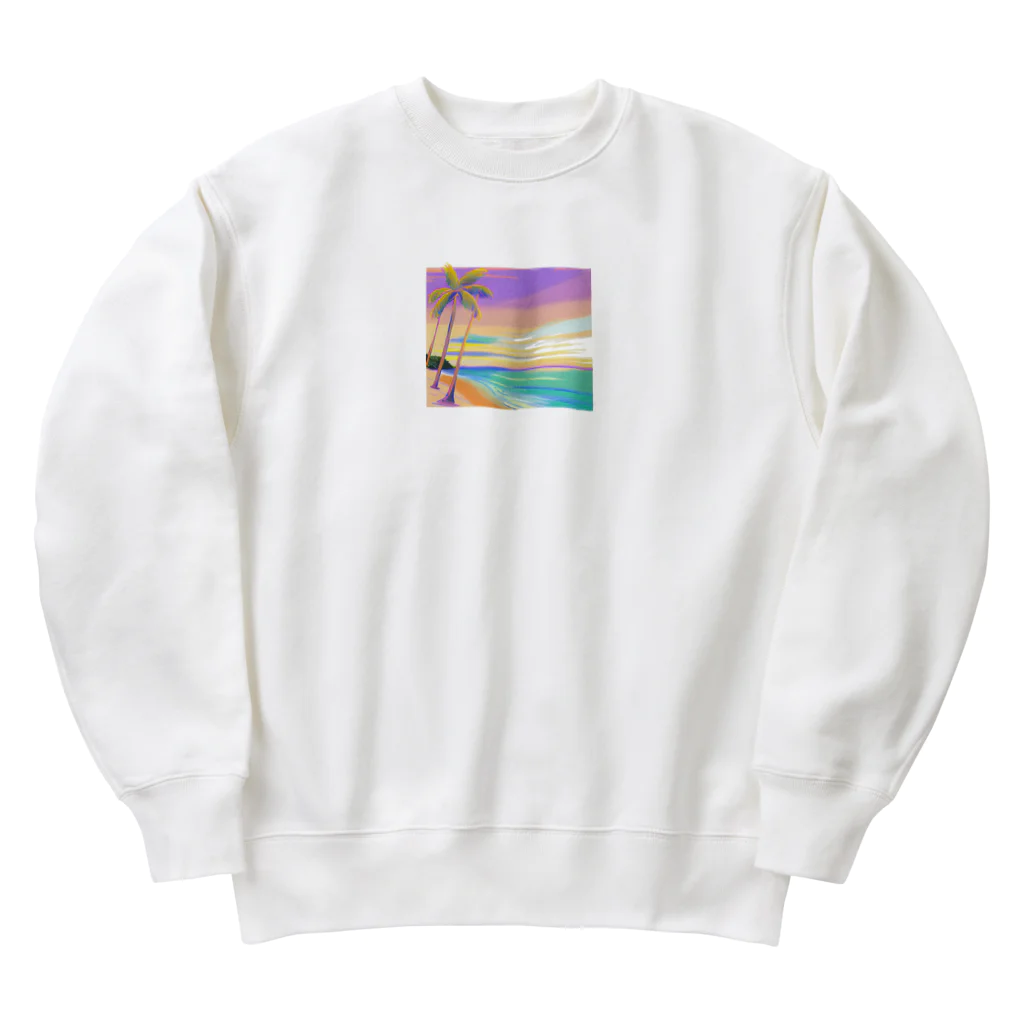 CHOCOLATEAの南国の美しい夕日 Heavyweight Crew Neck Sweatshirt
