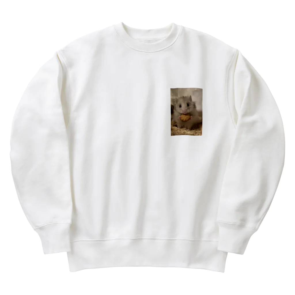 ハムのたけしのロングヘアーハムスターのたけし Heavyweight Crew Neck Sweatshirt
