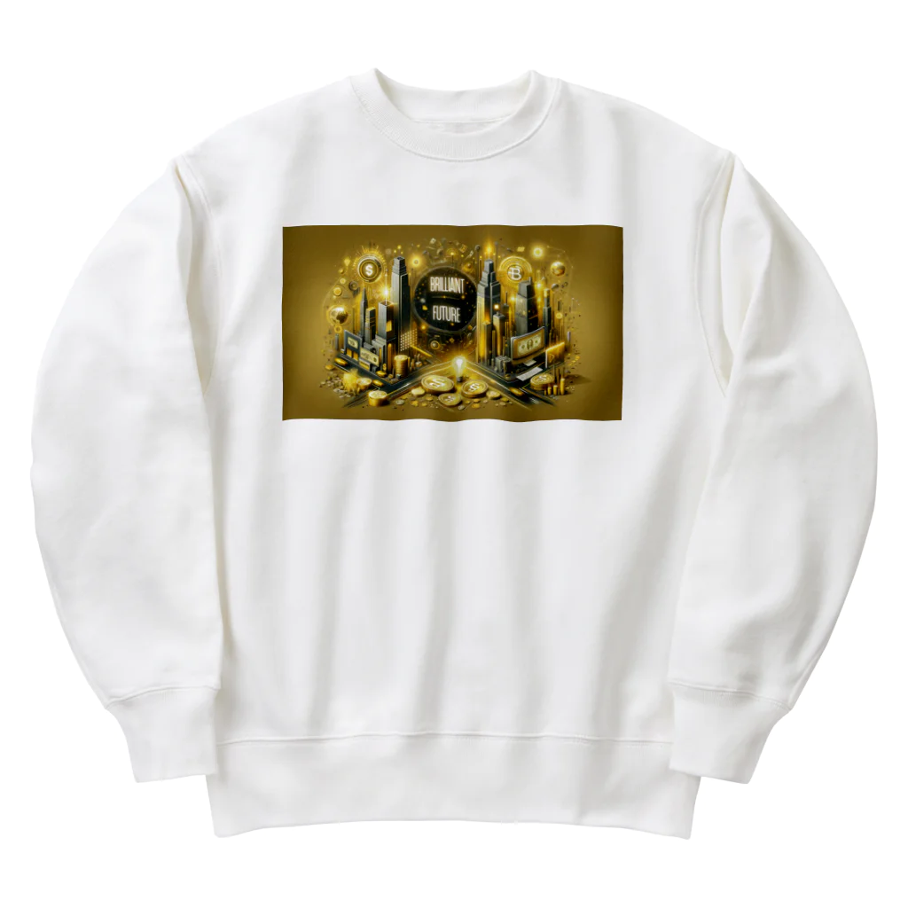 【公式】金運アップのBrilliant Futureの【公式】Brilliant Future-最新金運アップ Heavyweight Crew Neck Sweatshirt