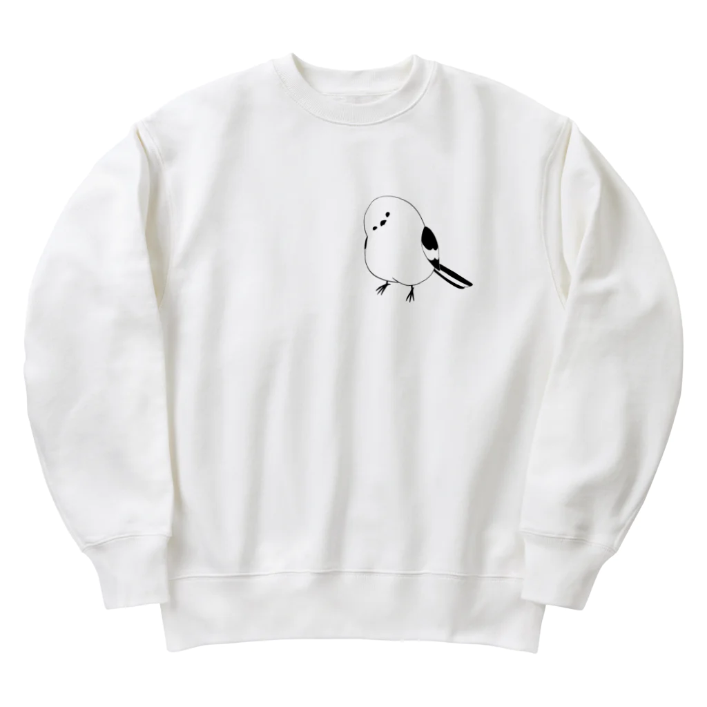 就労継続支援B型クルハウス（グッズ販売）のエナガのいる日常 Heavyweight Crew Neck Sweatshirt