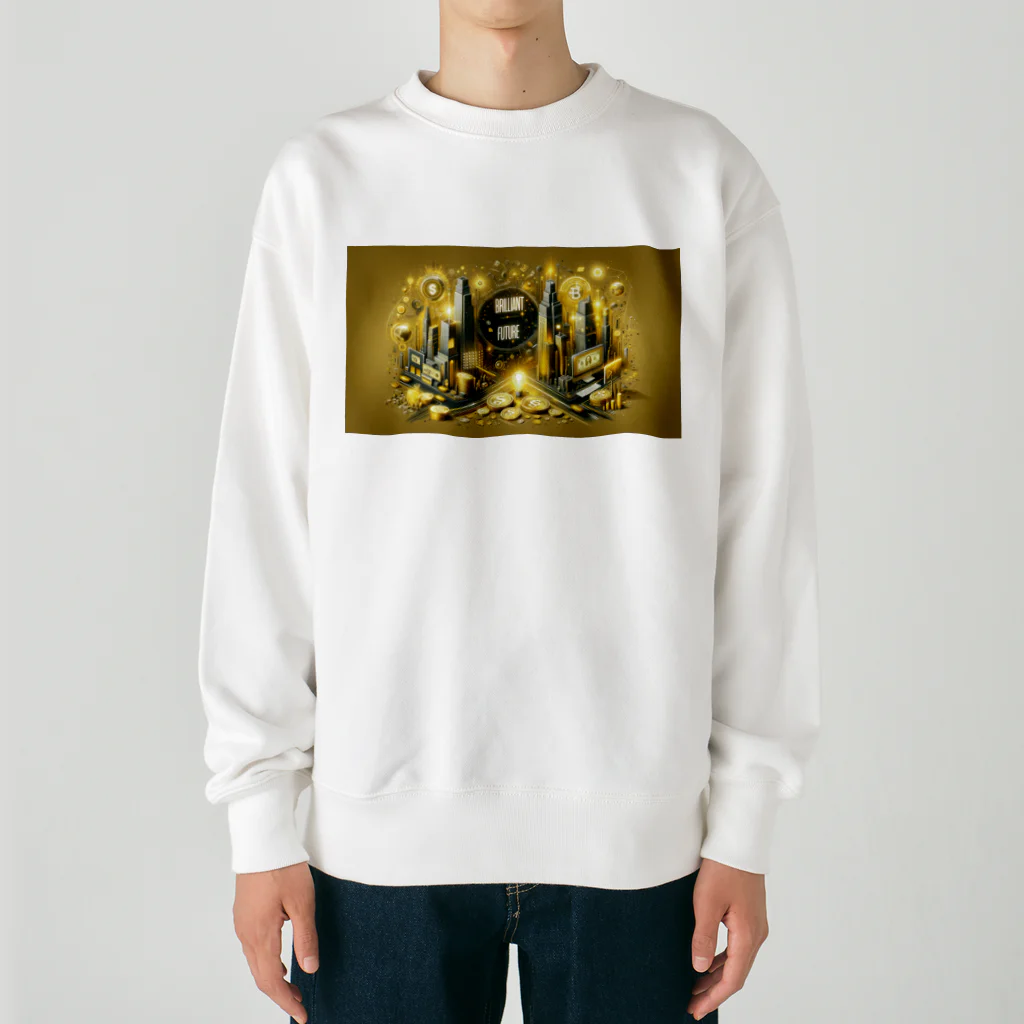 【公式】金運アップのBrilliant Futureの【公式】Brilliant Future-最新金運アップ Heavyweight Crew Neck Sweatshirt