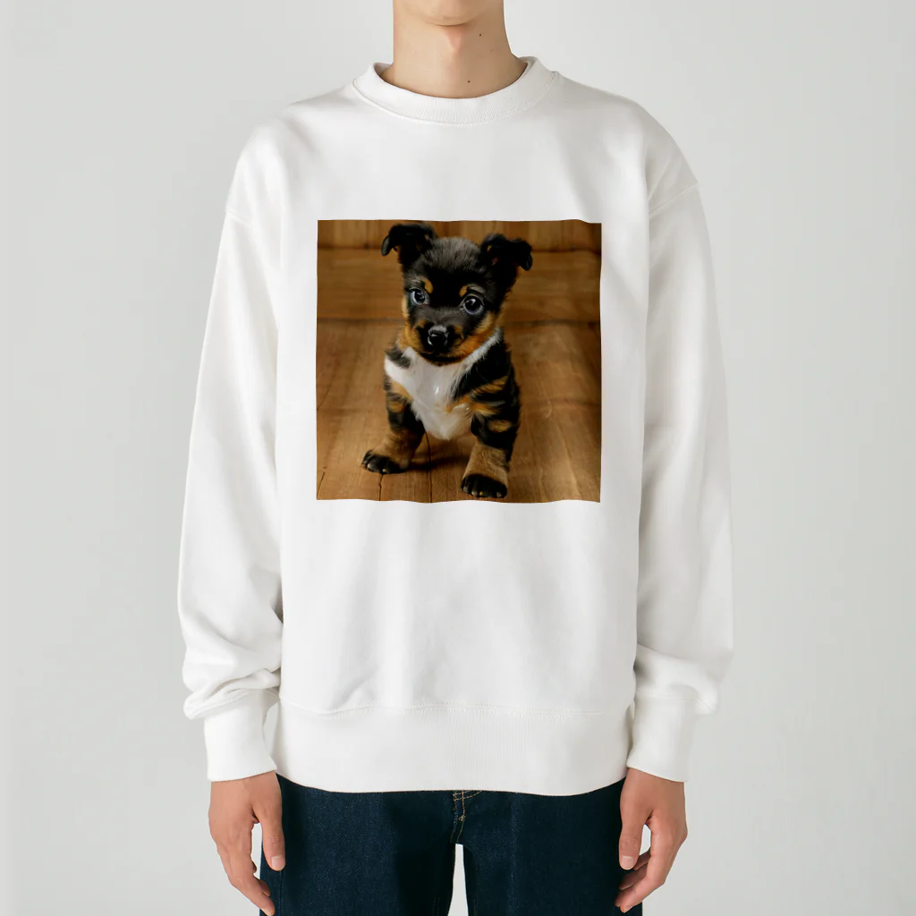 FUWAFUWAPAWSの可愛い子犬 Heavyweight Crew Neck Sweatshirt