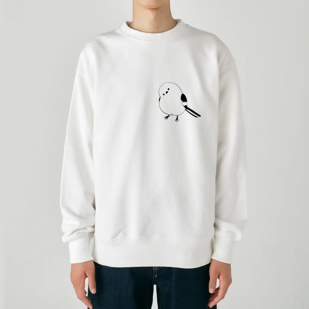 就労継続支援B型クルハウス（グッズ販売）のエナガのいる日常 Heavyweight Crew Neck Sweatshirt