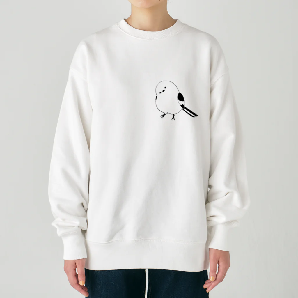 就労継続支援B型クルハウス（グッズ販売）のエナガのいる日常 Heavyweight Crew Neck Sweatshirt