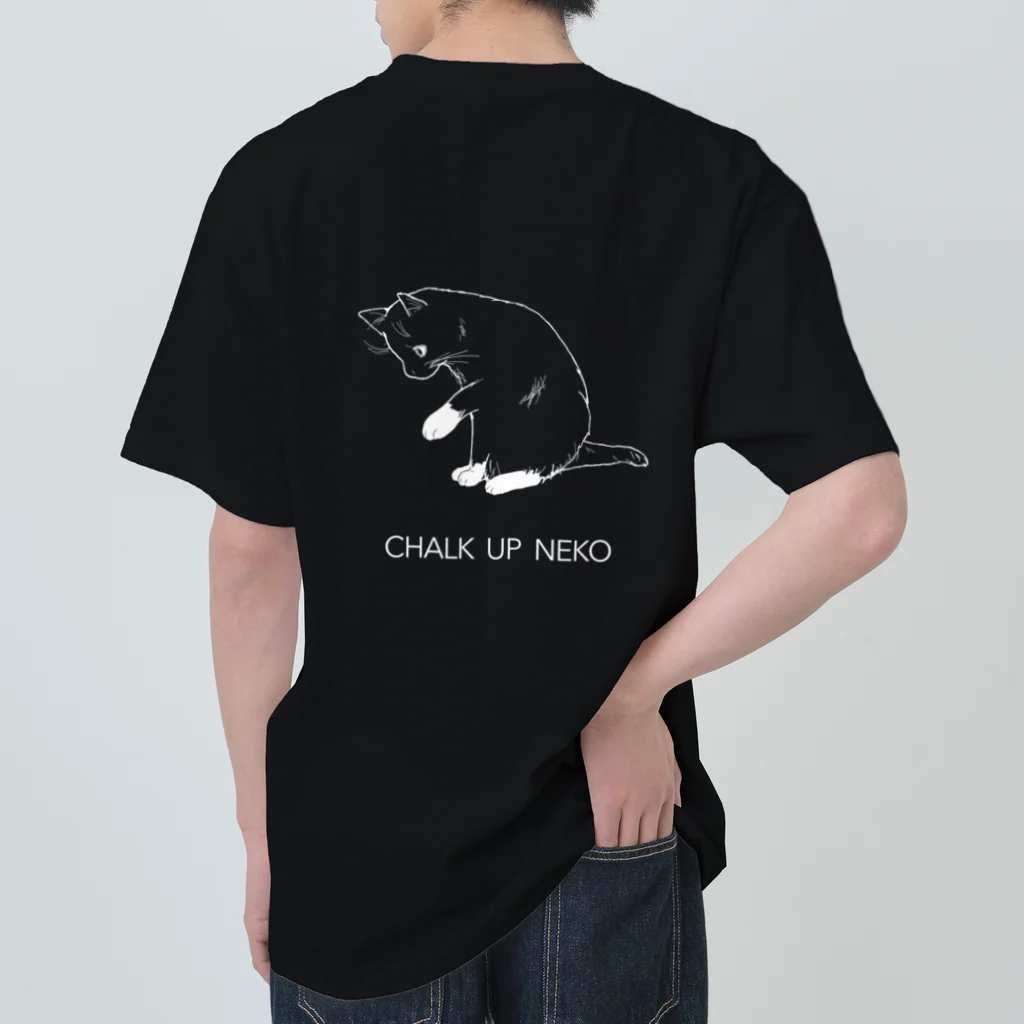 mantling tanukiのCHALK UP NEKO Heavyweight T-Shirt