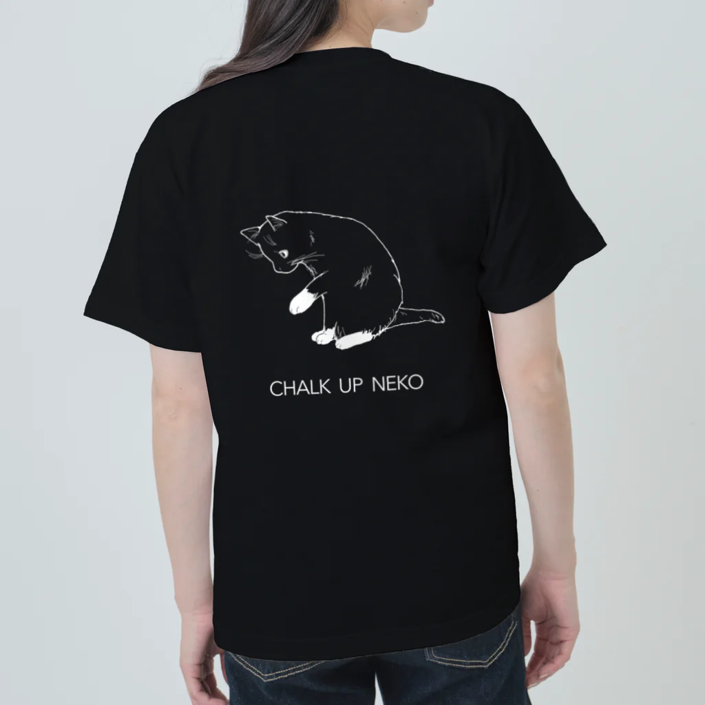 mantling tanukiのCHALK UP NEKO Heavyweight T-Shirt