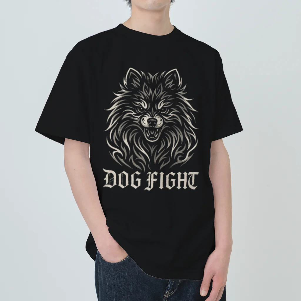  wan🐾pieceのDOG FIGHT - WILD SOUL Tシャツ Heavyweight T-Shirt