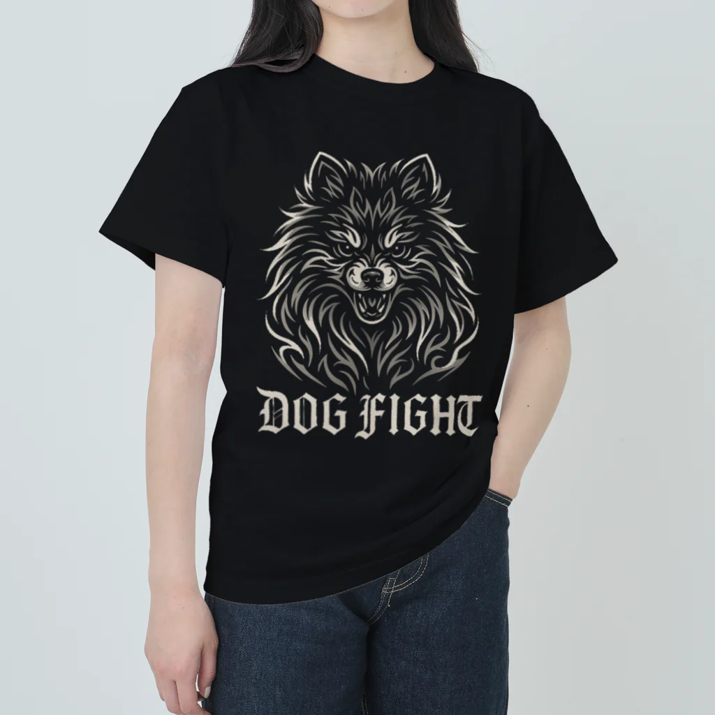  wan🐾pieceのDOG FIGHT - WILD SOUL Tシャツ Heavyweight T-Shirt