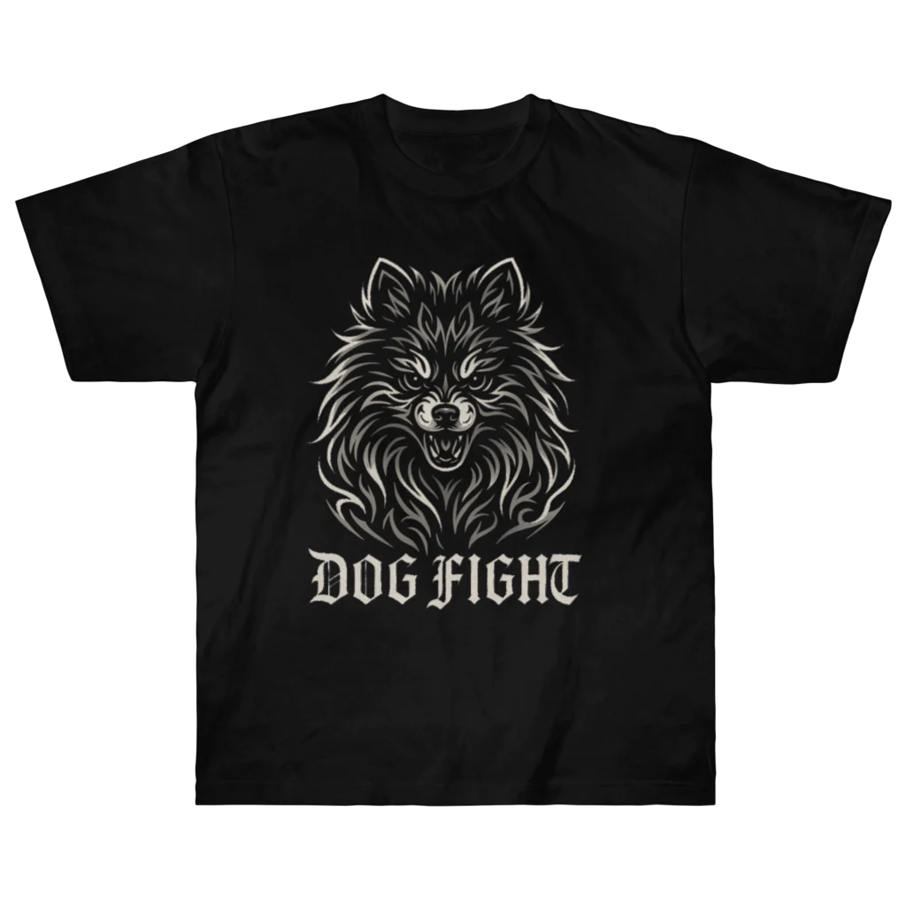  wan🐾pieceのDOG FIGHT - WILD SOUL Tシャツ Heavyweight T-Shirt