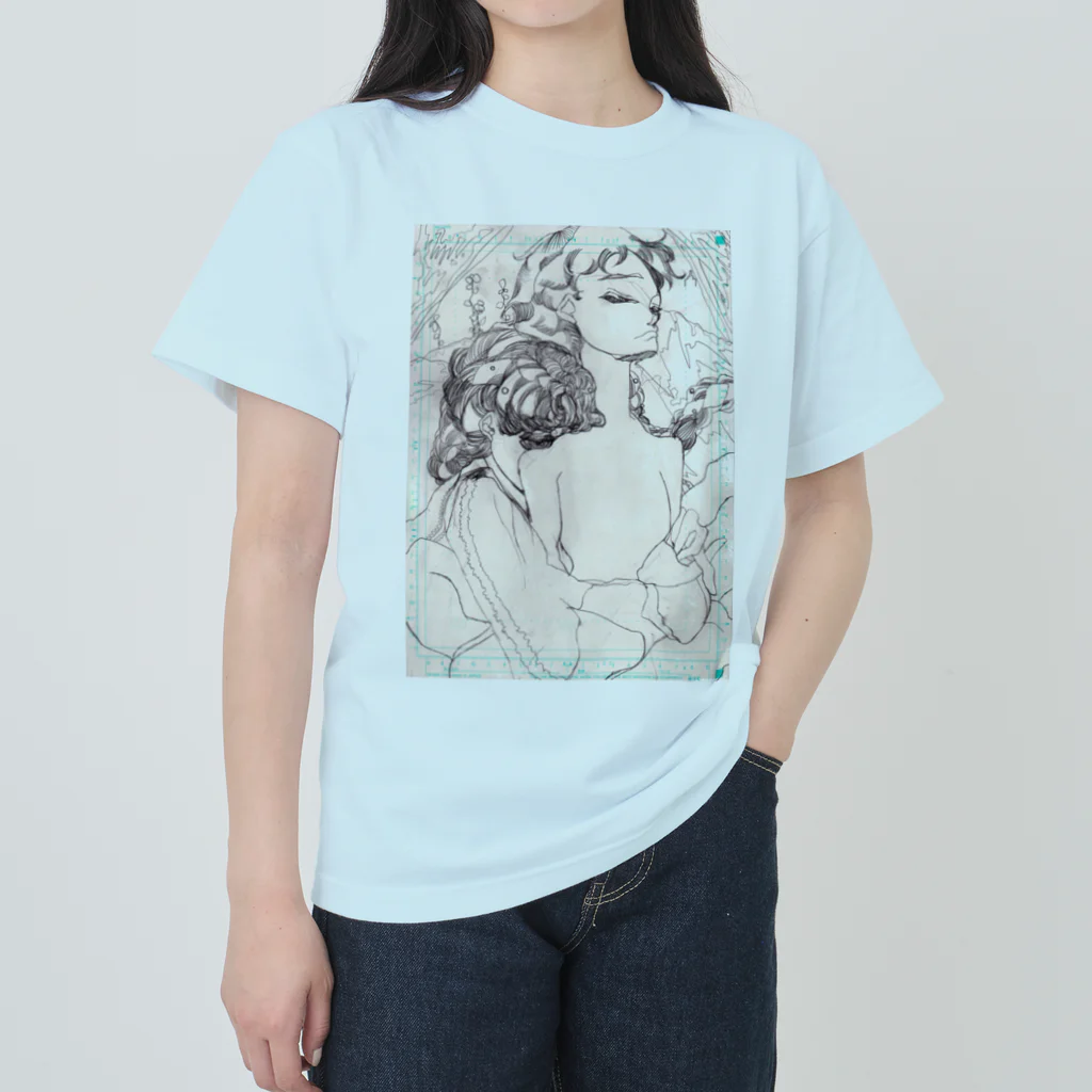 ☆★ニャン♥♥井上 真由美♥♥公式𓃠🥞🥞🥞🥞🥛☆にゃ♥❣の君の月 Heavyweight T-Shirt