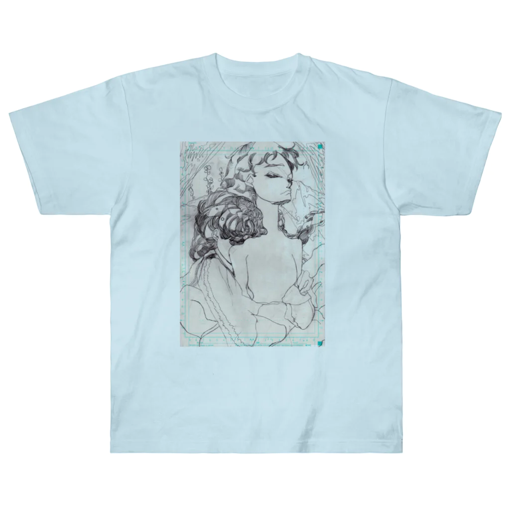 ☆★ニャン♥♥井上 真由美♥♥公式𓃠🥞🥞🥞🥞🥛☆にゃ♥❣の君の月 Heavyweight T-Shirt