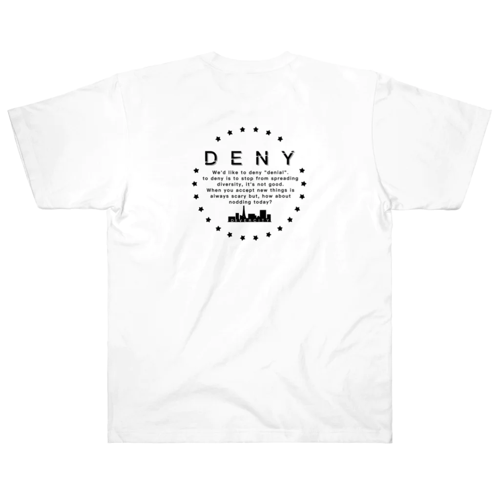 divercityのDENY バックプリントT Heavyweight T-Shirt