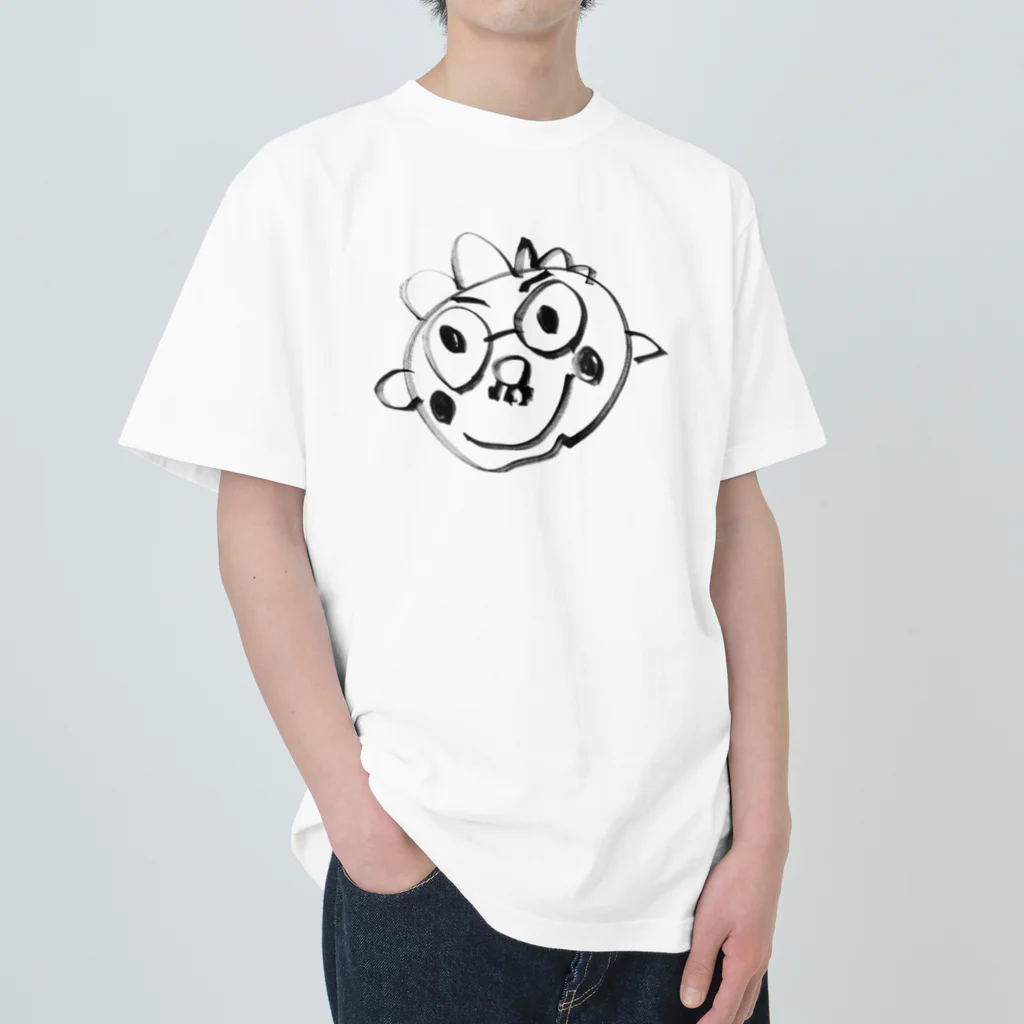 ポコテコさんちのガリゾー画伯のガリゾーママ Heavyweight T-Shirt