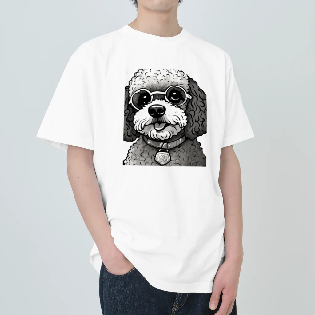 シロクロロ○●のNo.3 おすましララさん Heavyweight T-Shirt