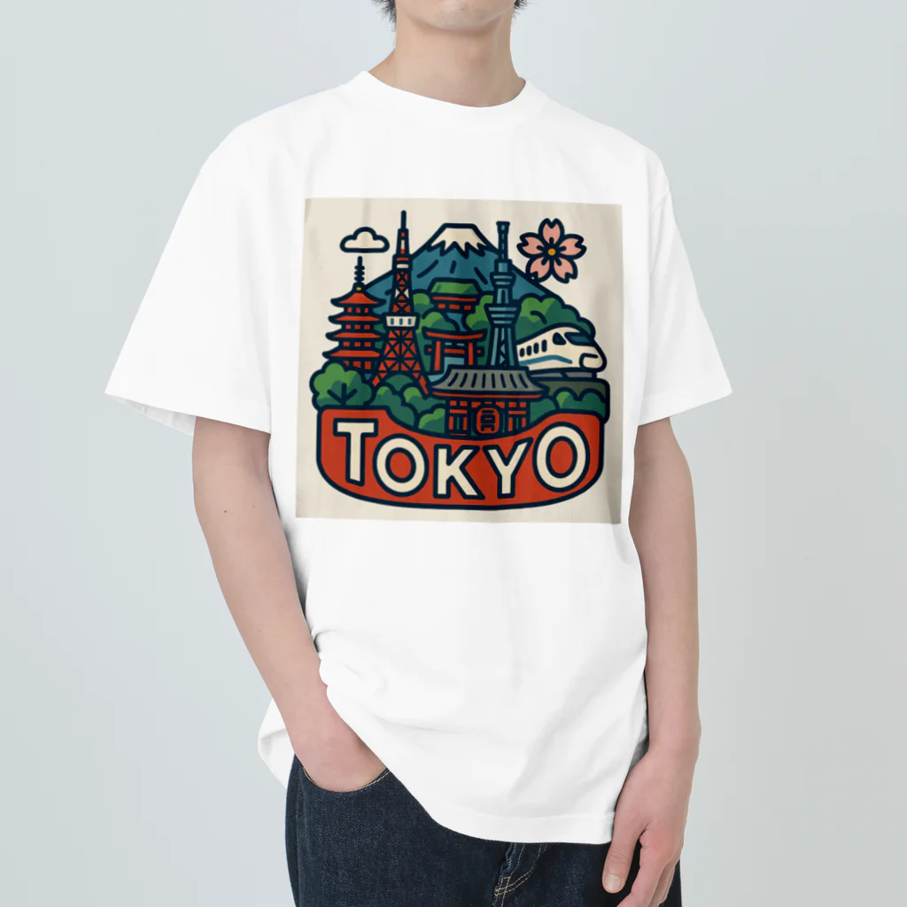 NIPPON POPの旅するTシャツ、東京編 Heavyweight T-Shirt