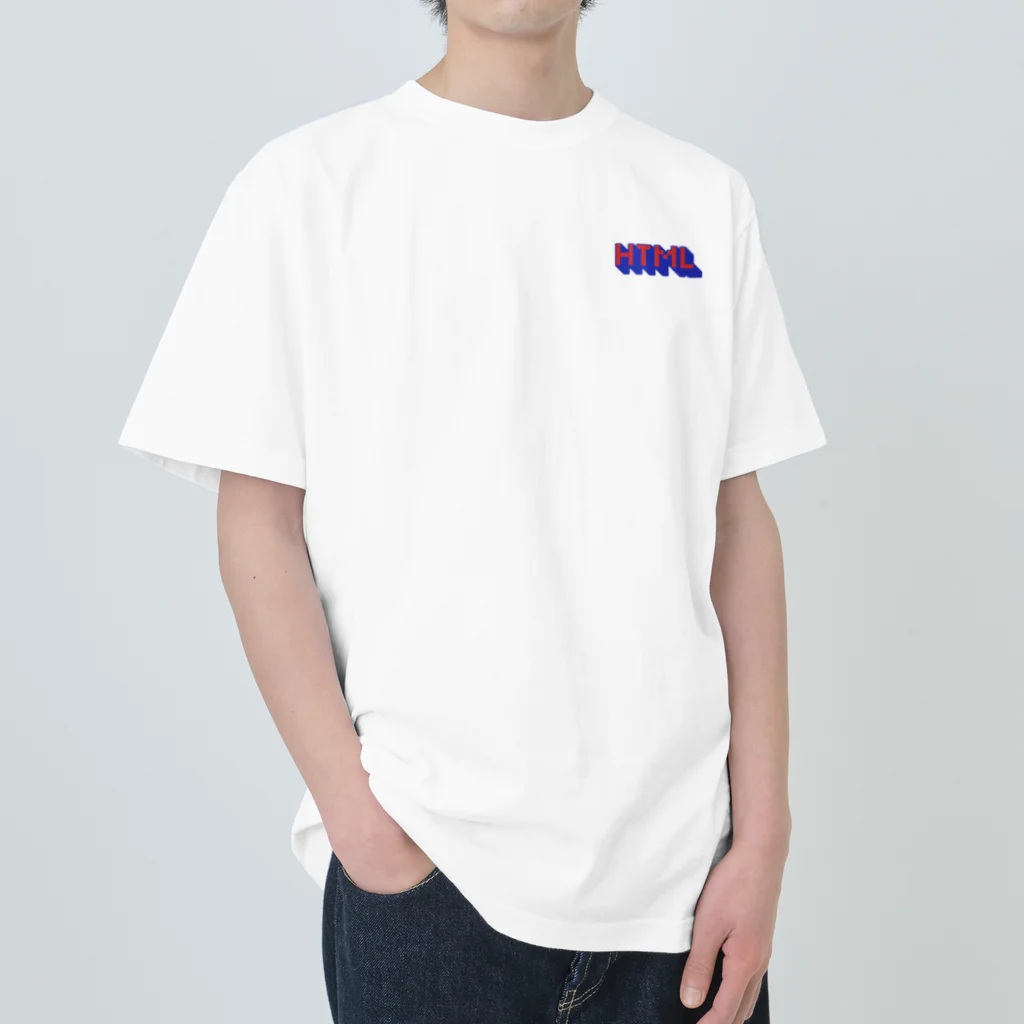 HTMLタグショップのHTML dot Heavyweight T-Shirt