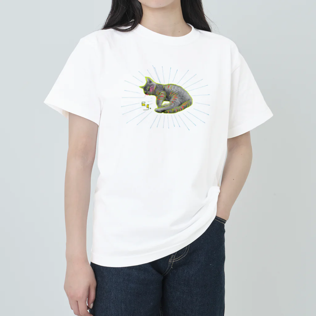 毎日ロクちゃんの毎日ロクちゃん オヒルネ Heavyweight T-Shirt