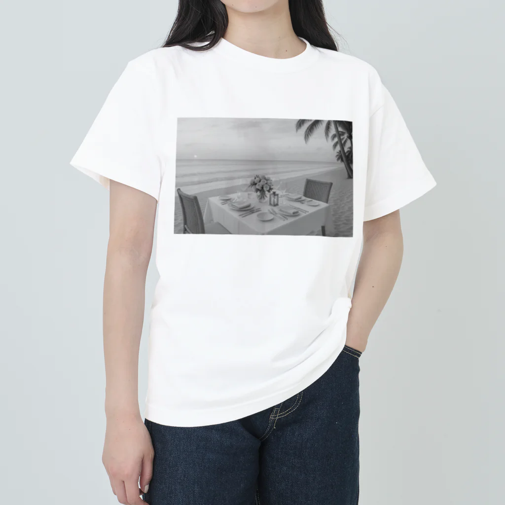 ninja-cJA43xmyECX8の美しい南の島の風景 Heavyweight T-Shirt