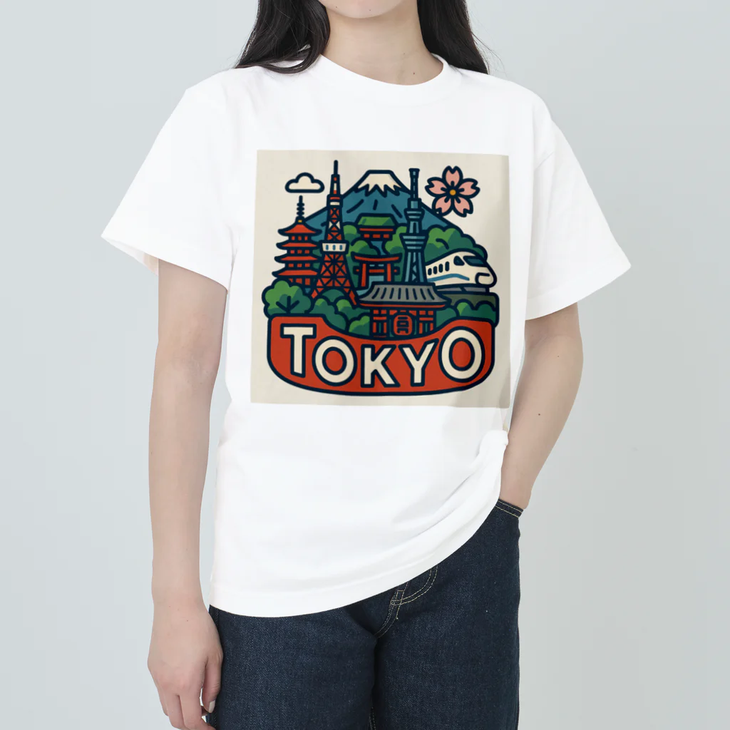 NIPPON POPの旅するTシャツ、東京編 Heavyweight T-Shirt